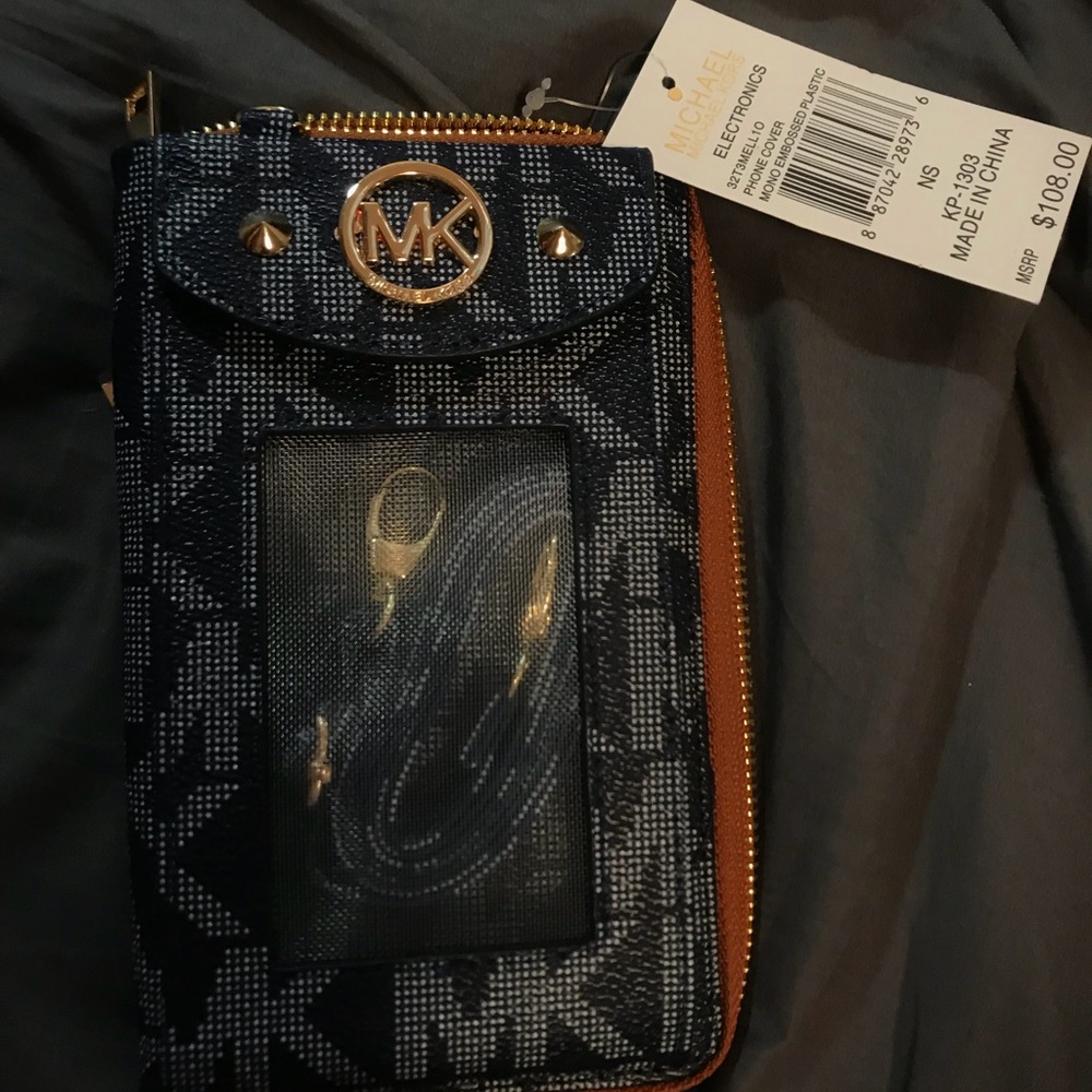 Michael Kors cell phone wallet crossbody BNWT